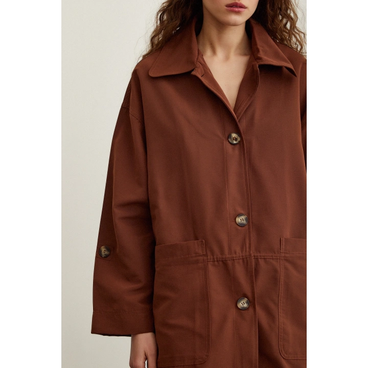 Torba Cepli Trençkot Kahve