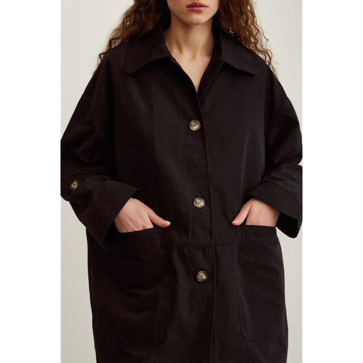 Torba Cepli Trençkot Siyah