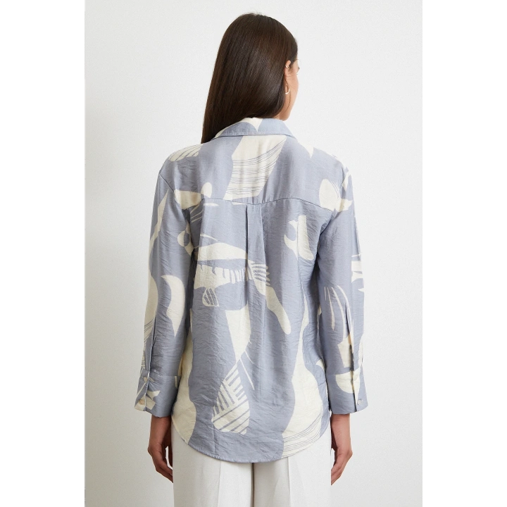 V Yaka Modal  Gömlek Antirasit