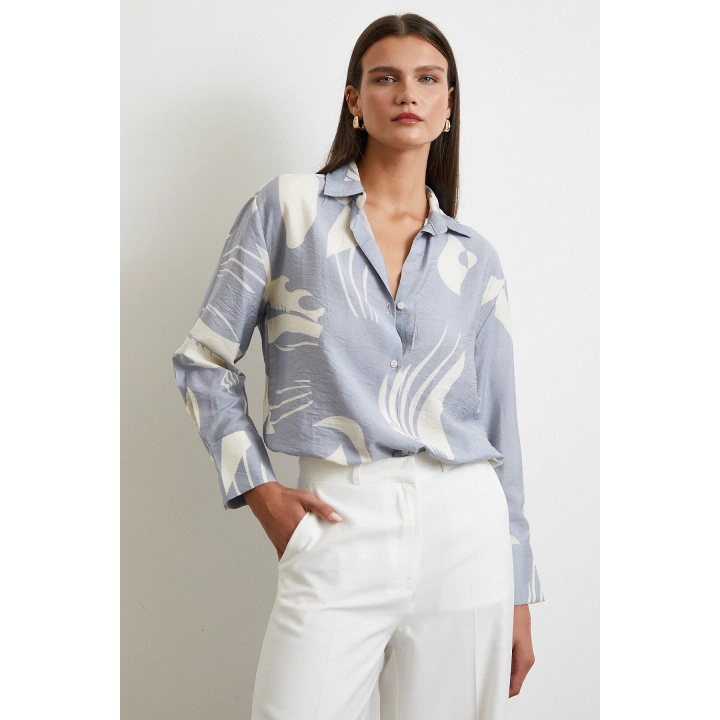 V Yaka Modal  Gömlek Antirasit