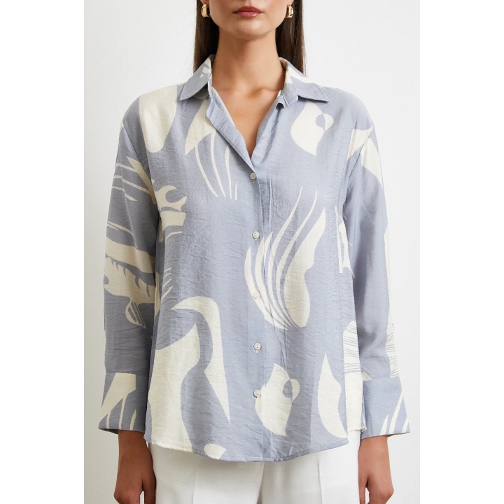 V Yaka Modal  Gömlek Antirasit