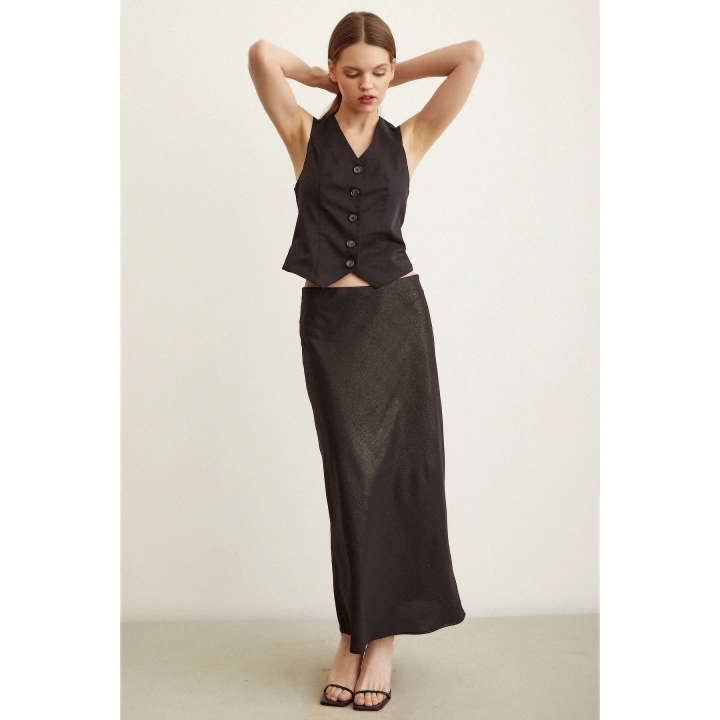 Varaklı Verev Etek Varak