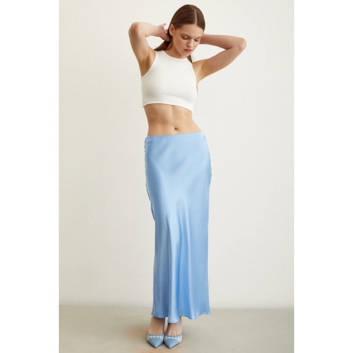 Verev Saten Etek Açık Mavi