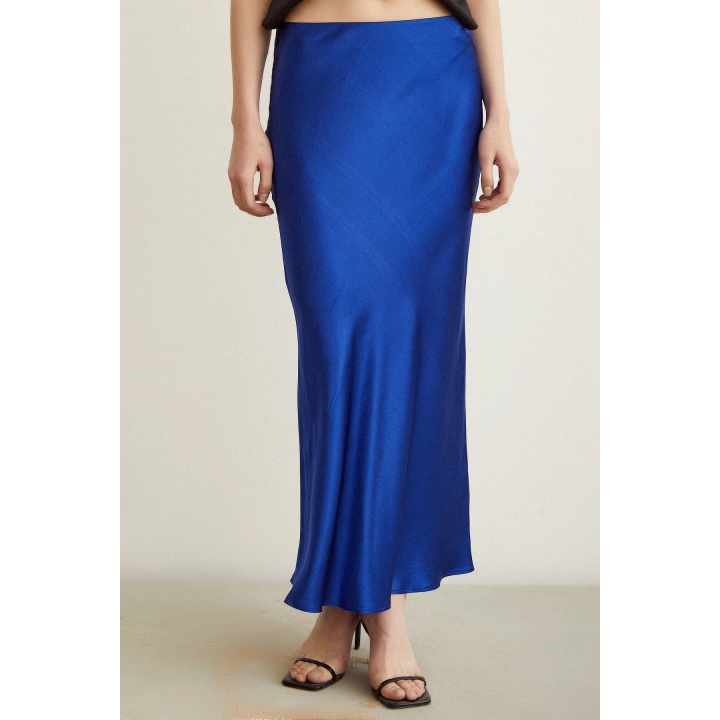 Verev Saten Etek Lacivert