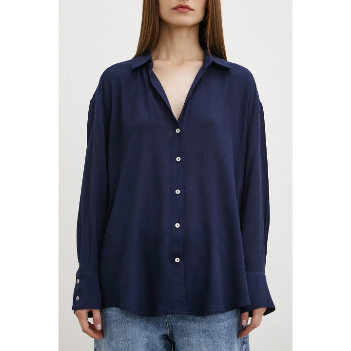 Viskon Basic Gömlek Lacivert