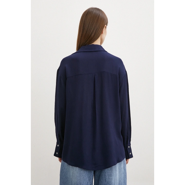 Viskon Basic Gömlek Lacivert