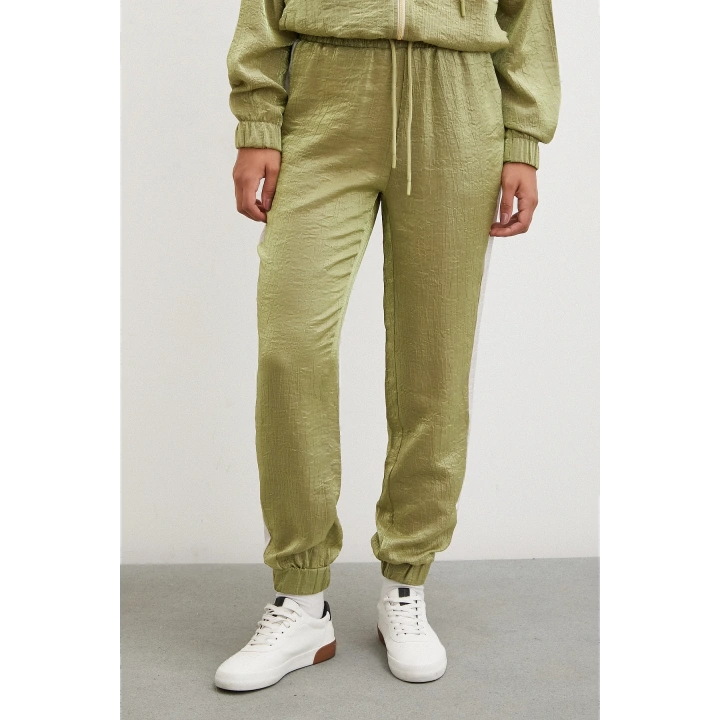 Yanı Şeritli Jogger Eşofman Altı Haki