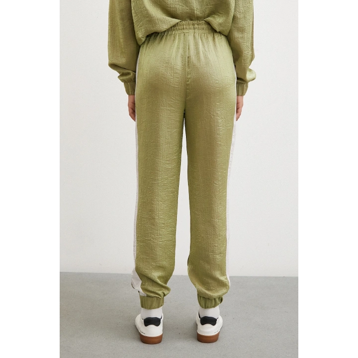 Yanı Şeritli Jogger Eşofman Altı Haki