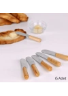 6 Lı Bambu Saplı Lüx Tereyağı ve Reçel Bıçağı