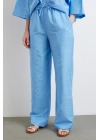 Arka Cepli Salaş Pantolon Mavi