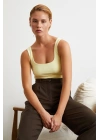 Askılı Basic Top Sarı