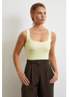 Askılı Basic Top Sarı
