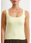 Askılı Basic Top Sarı