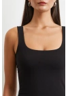 Askılı Basic Top Siyah