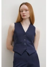 Astarlı Kuplu Yelek Lacivert