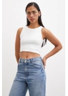 Basic Crop Top Beyaz