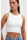 Basic Crop Top Beyaz