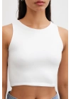 Basic Crop Top Beyaz