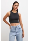 Basic Crop Top Siyah