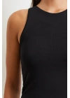 Basic Crop Top Siyah