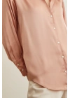 Basic Saten Gömlek Pudra