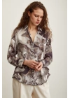 Batik Desen Gömlek Gri