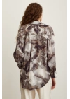 Batik Desen Gömlek Gri