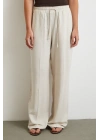 Beli Lastikli Boru Paça Pantolon Bej