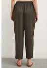 Beli Lastikli Boru Paça Pantolon Haki