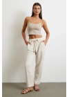 Beli Lastikli Klasik Pantolon Bej