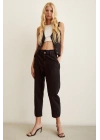 Beli Lastikli Mom Jean Siyah