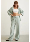 Beli Lastikli Pantolon Mint