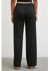 Bol Paça Lastikli Pantolon Siyah
