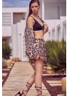 Cepli Leopar Desenli Şortlu Takım Haki