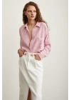 Çizgili Gömlek Pembe