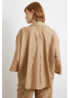 Fakir Kol Oversize Gömlek Kahve