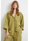 Fakir Kol Oversize Gömlek Yeşil