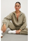 Fermuarlı Sweatshirt Çağla