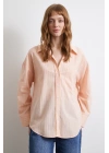Filamingi Çizgili Gömlek Pudra