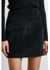 Fitilli Kadife Etek Siyah