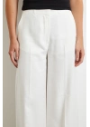 Geniş Paça Palazzo Pantolon Ekru