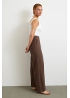 Geniş Paça Palazzo Pantolon Kahve