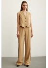 Geniş Paça Pantolon Camel