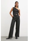 Geniş Paça Pantolon Siyah