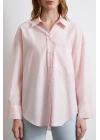 Helen Poplin Gömlek Pembe