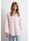 Helen Poplin Gömlek Pembe