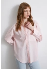 Helen Poplin Gömlek Pembe