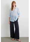 İnce Modal Gömlek Mavi
