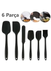 Isıya Dayanıklı Yanmaz Silikon Spatula Seti 6 Lı