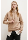 Kapüşonlu Sweatshirt Kahve